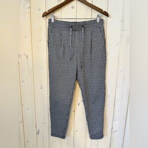 Striped Black and White Women's Pants